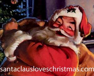 santa claus loves christmas