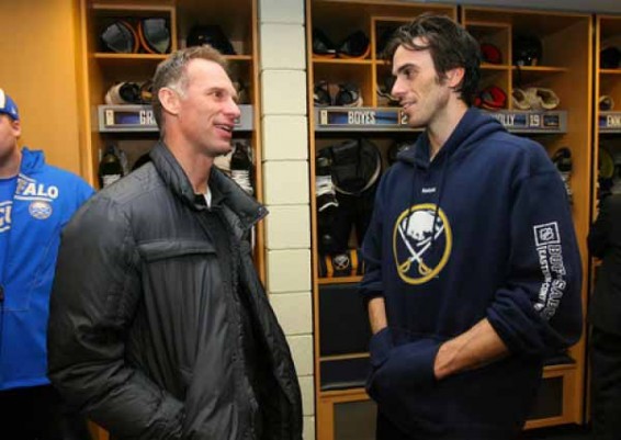 Dominik Hasek and Ryan Miller