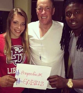 Jim Kelly, Sammy Watkins, Erin Kelly