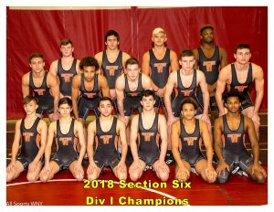 2018 Section Six Division I wrestling champions